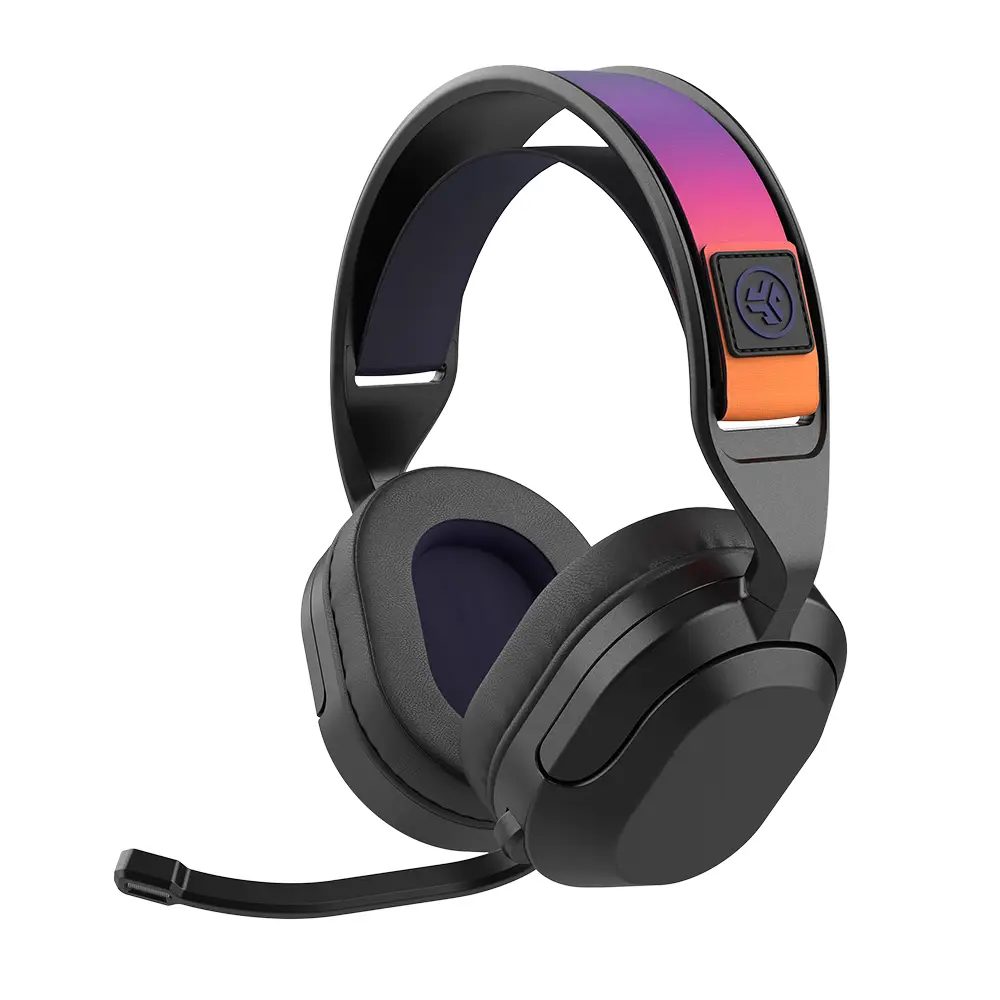 אוזניות גיימינג אלחוטיות JLab Nightfall Wireless Gaming תואם PC/PS שחור
