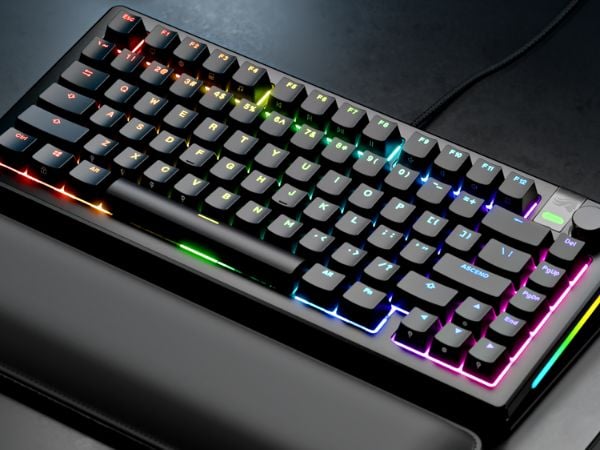 מקלדת מכנית חוטית Glorious GMMK 3 PRO 75% Prebuilt צבע שחור