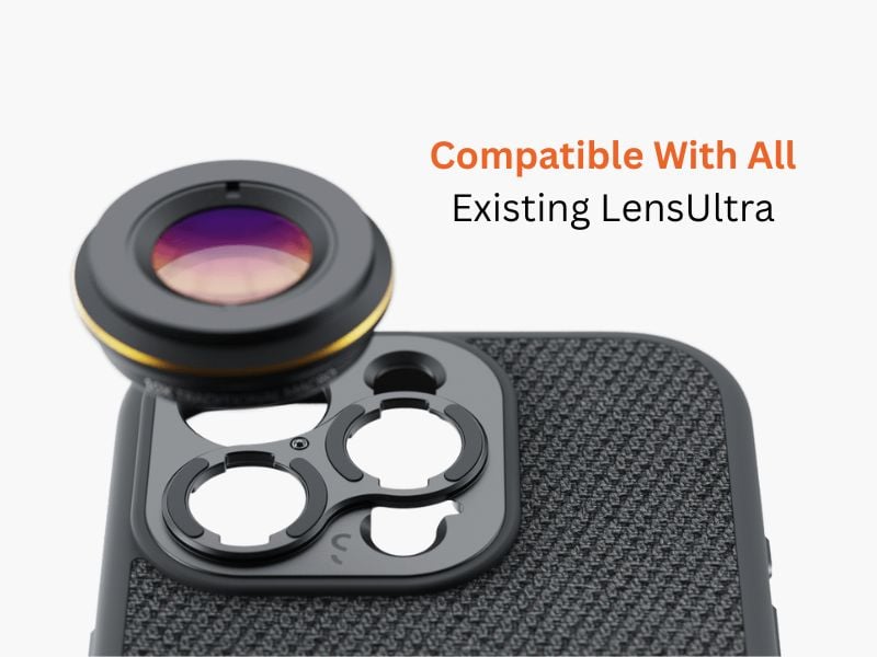 -כיסוי טלפון ל iPhone 16 Pro Max , iPhone 16 עם מתאם עדשה Shiftcam Camera Case